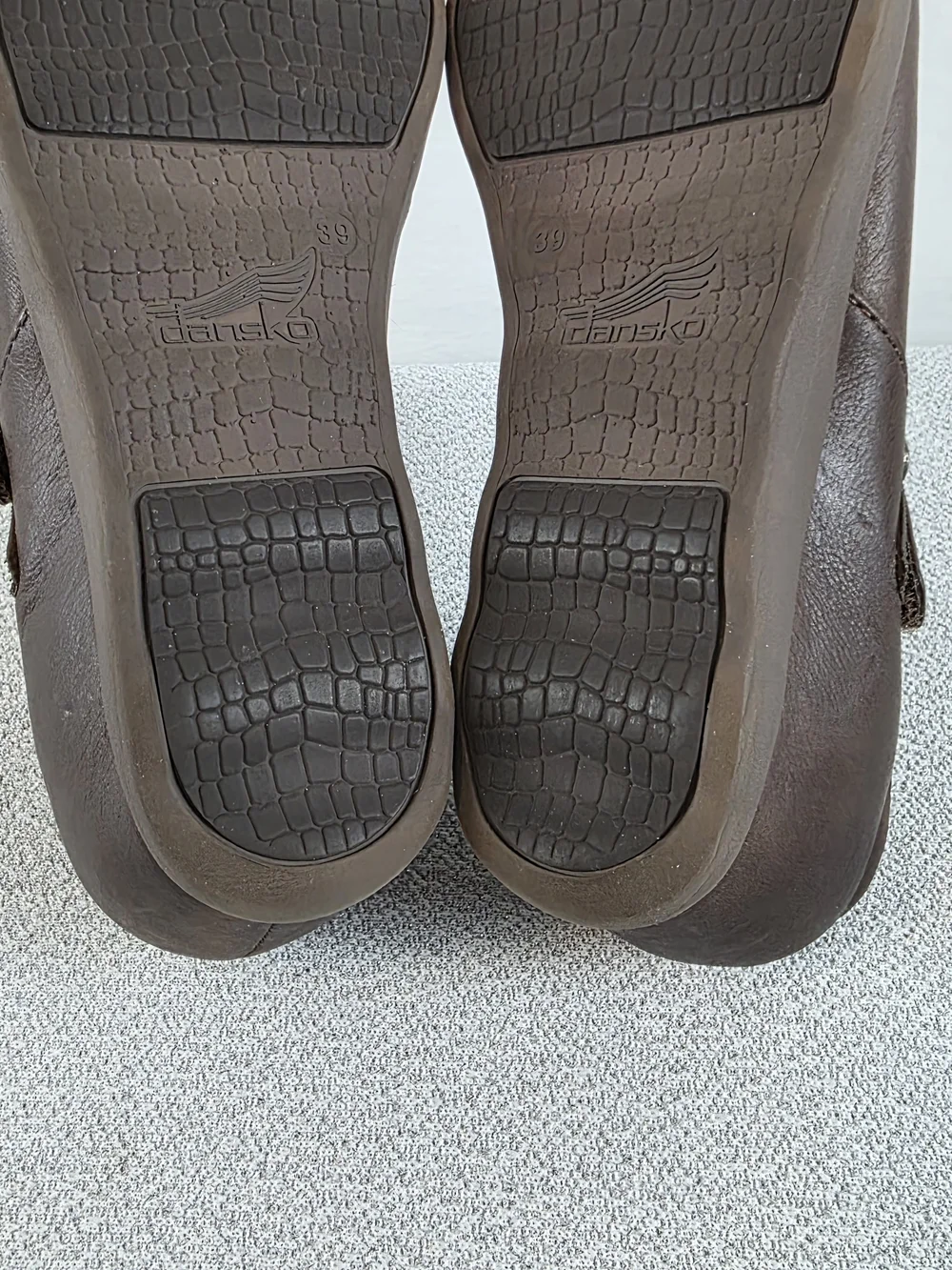 Dansko Marisa Hidden Wedge Oxford Shoes Brown Leather Women's 39/8.5-9